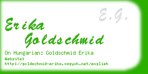 erika goldschmid business card